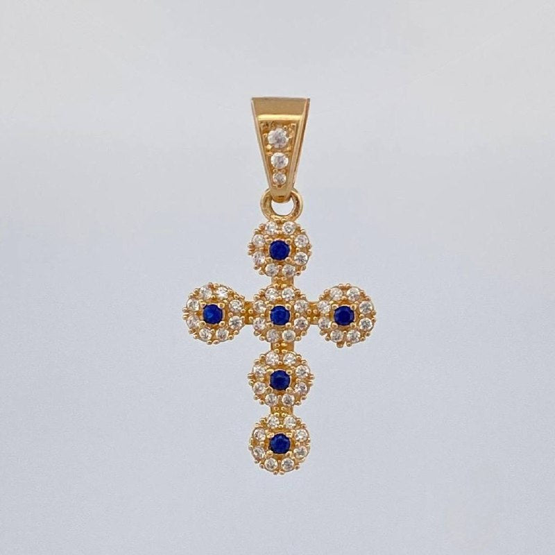 Pendant Dense Cross 1.9 g / 1 in Yellow Gold 18K