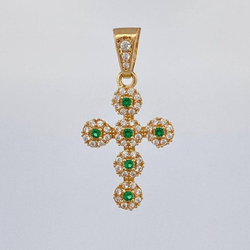 Pendant Dense Cross 1.75 g / 1 in Yellow Gold 18K