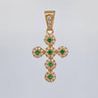 Pendant Dense Cross 1.75 g / 1 in Yellow Gold 18K