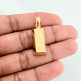 Dije Lingote 4.1 g / 1 1/4 in Oro Amarillo 18K