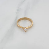 Solitaire Ring 2.75 g / T6 3/4 Yellow Gold 18K