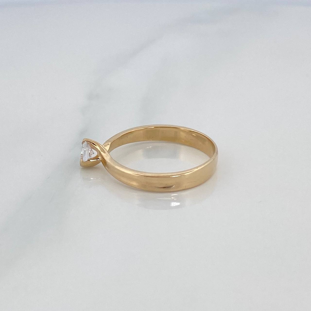 Solitaire Ring 2.75 g / T6 3/4 Yellow Gold 18K