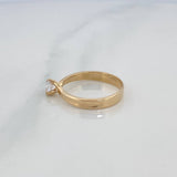 Solitaire Ring 2.75 g / T6 3/4 Yellow Gold 18K