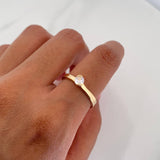 Solitaire Ring 2.75 g / T6 3/4 Yellow Gold 18K
