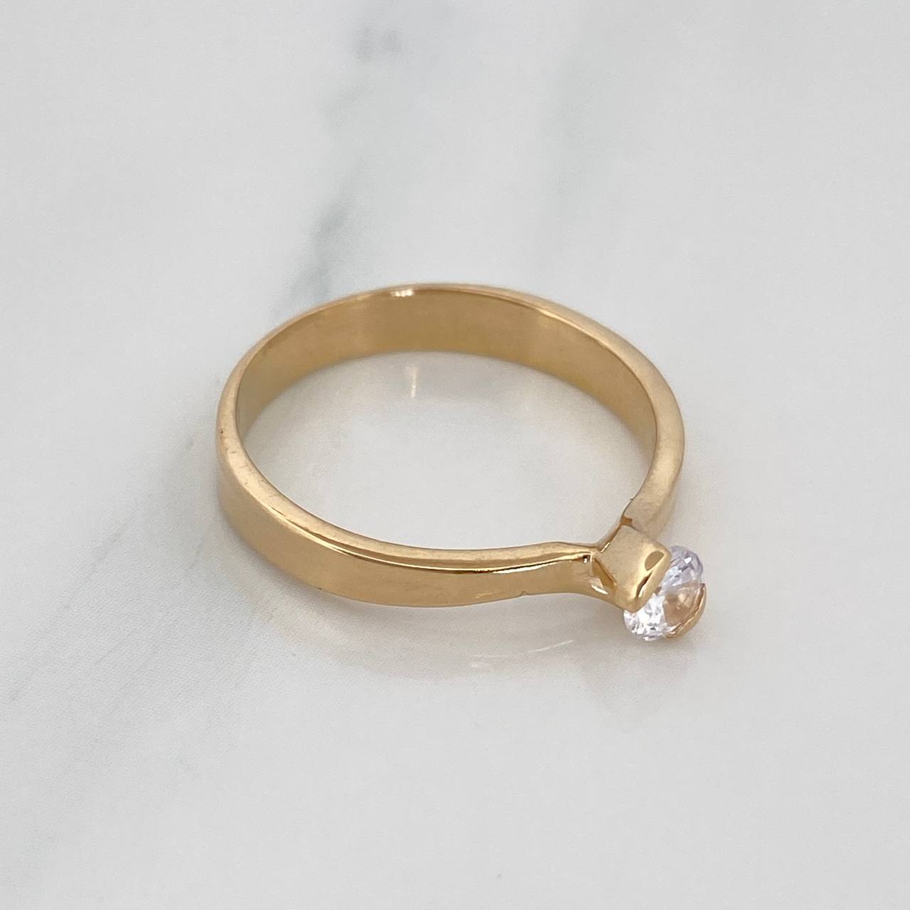 Solitaire Ring 2.75 g / T6 3/4 Yellow Gold 18K