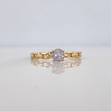 Solitaire Link Ring 1.5 g / T7 Yellow Gold 18K