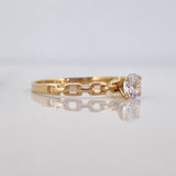 Solitaire Link Ring 1.5 g / T7 Yellow Gold 18K