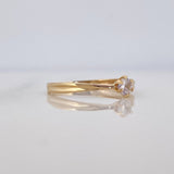 1.35 g Solitaire Ring / T6 18K Yellow Gold