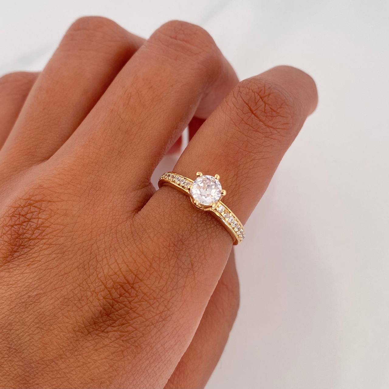 Solitaire Ring Churumbela 2.8 g / T6 Yellow Gold 18K