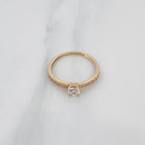Solitaire Ring Churumbela 1.35 g / T5 1/2 Yellow Gold 18K