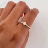Solitaire Ring Churumbela 1.35 g / T5 1/2 Yellow Gold 18K