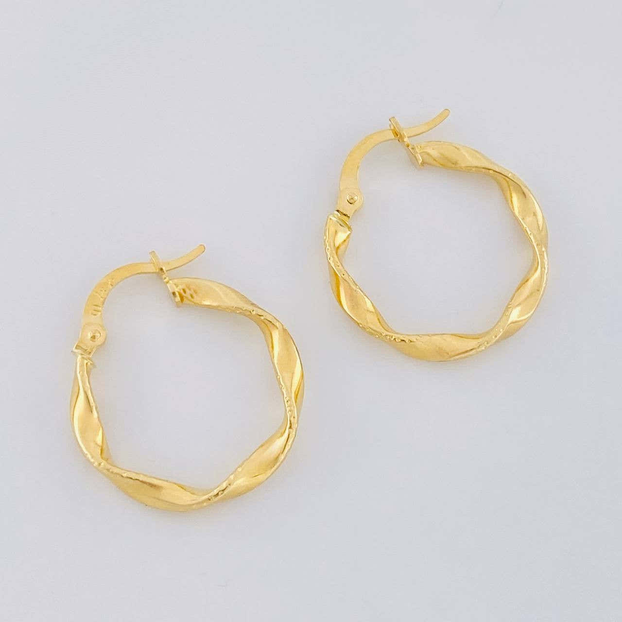 Candongas Asby 1.25g / 2.2cm Oro Amarillo 18K