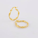 Candongas Asby 1.25g / 2.1cm Oro Amarillo 18K