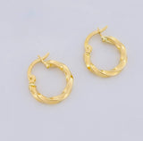 Candongas Kari 1.05g / 3/4 in Oro Amarillo 18K