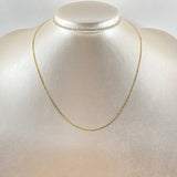 Cadena Plana 1.6gr / 45cm- +3 Oro 18K
