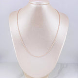 Cadena Ice 7.95g / 20 in / 2mm Dos Oros Blanco Rosa 18K