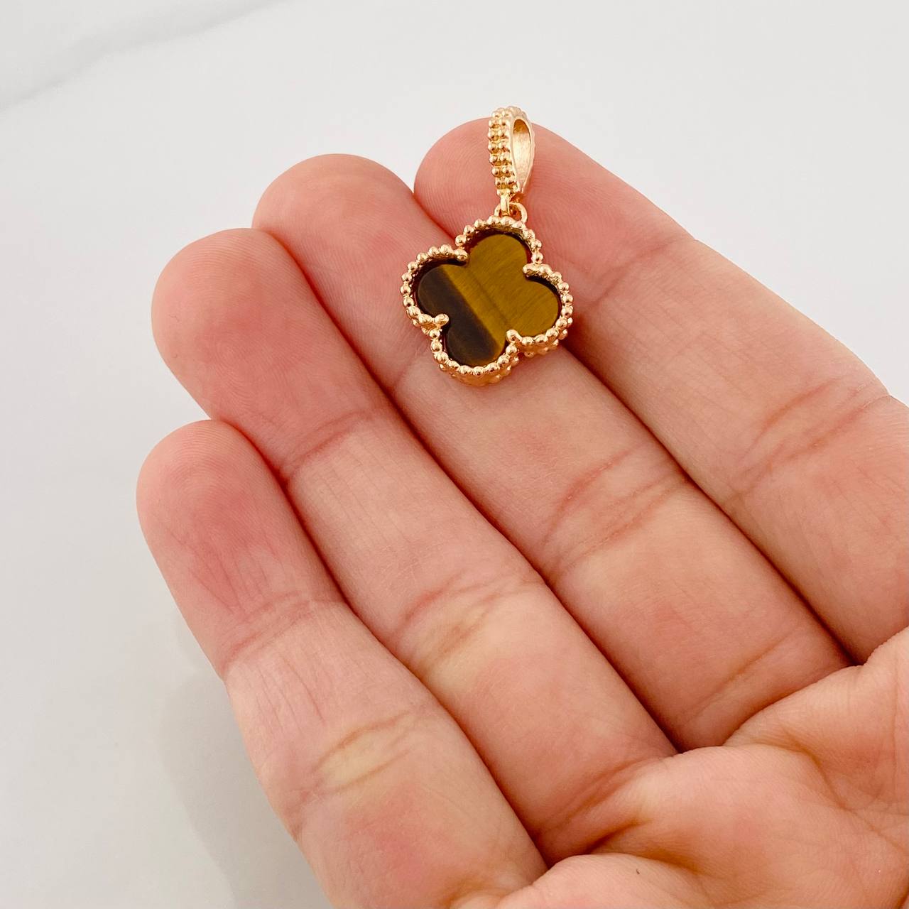 Dije Trebol 2.8g / 1 in Oro Rosa 18K