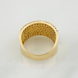 Anillo Real 7.6g / T8 1/4 Dos Oros Amarillo Blanco 18K