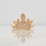 Anillo Corona 2.7g / T4 3/4 Oro Rosa 18K