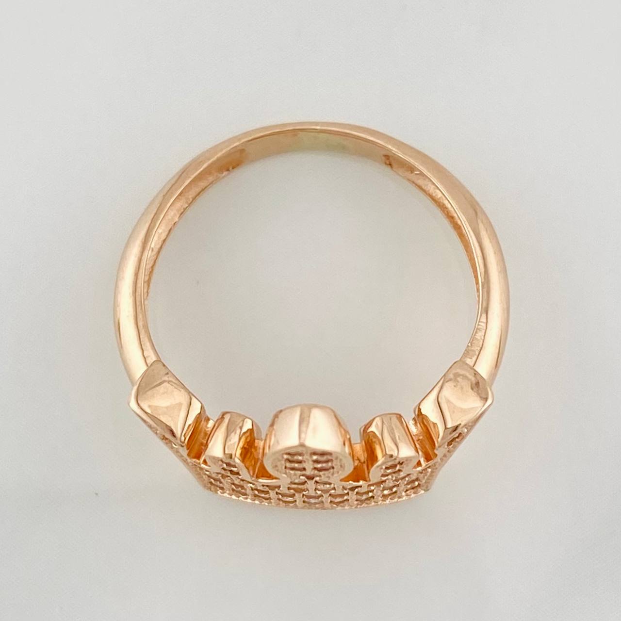 Anillo Corona 2.7g / T4 3/4 Oro Rosa 18K
