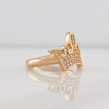 Anillo Corona 2.7g / T4 3/4 Oro Rosa 18K