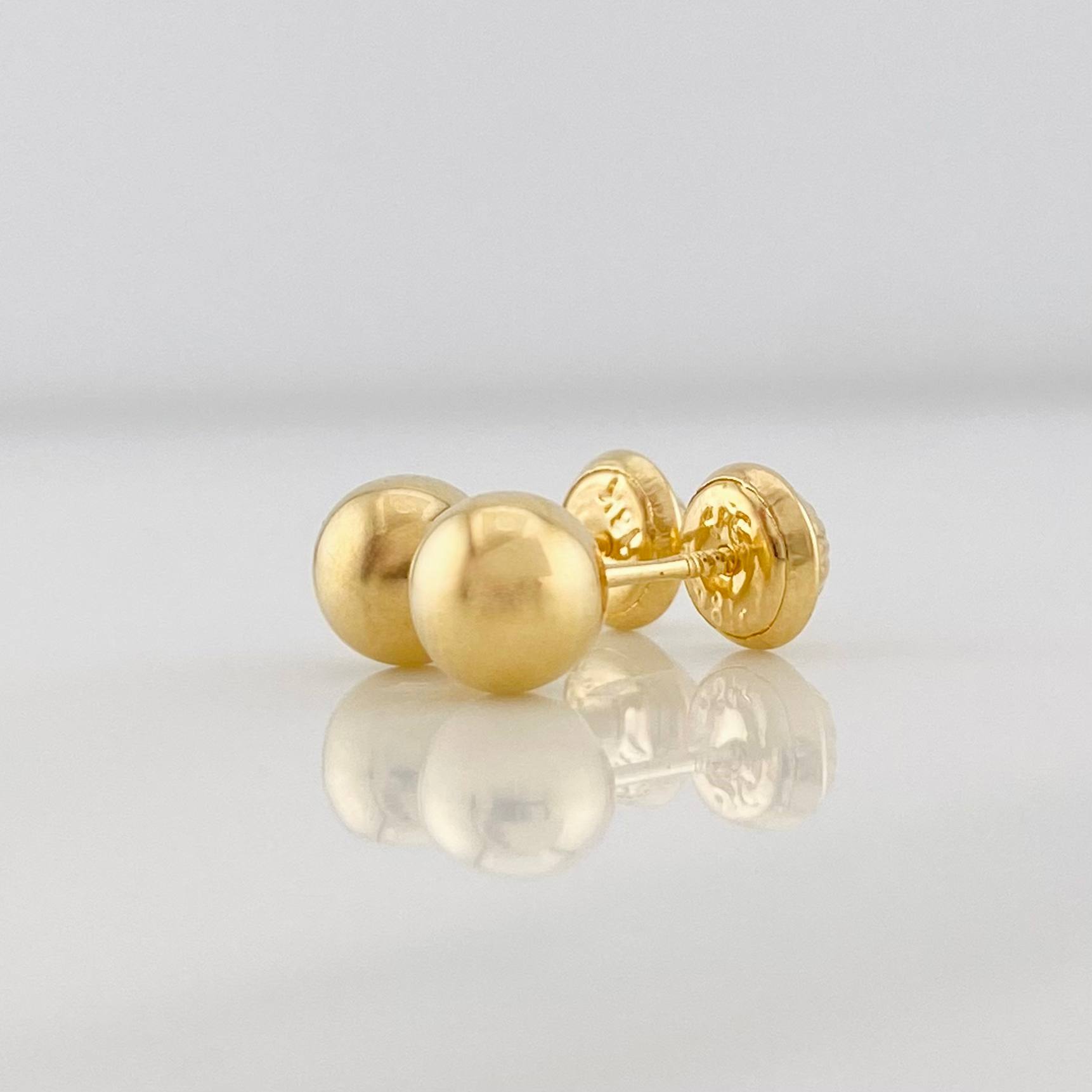 Topos Bola 0.9g / in / 8mm Oro Amarillo 18K