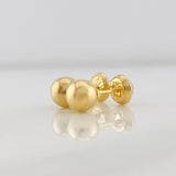 Topos Bola Lisa 0.9g / 8mm Oro Amarillo 18K