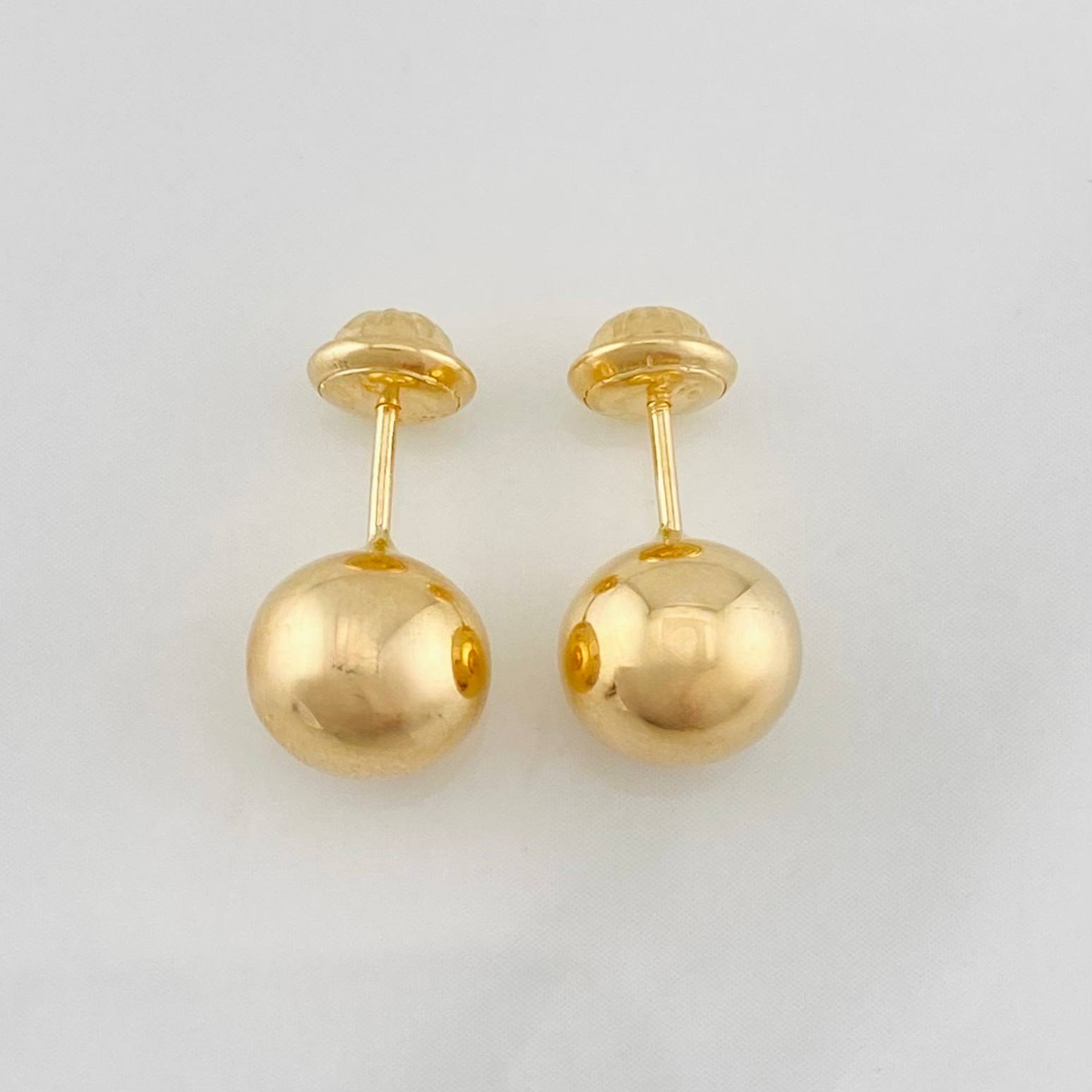 Topos Bola 0.9g / in / 8mm Oro Amarillo 18K