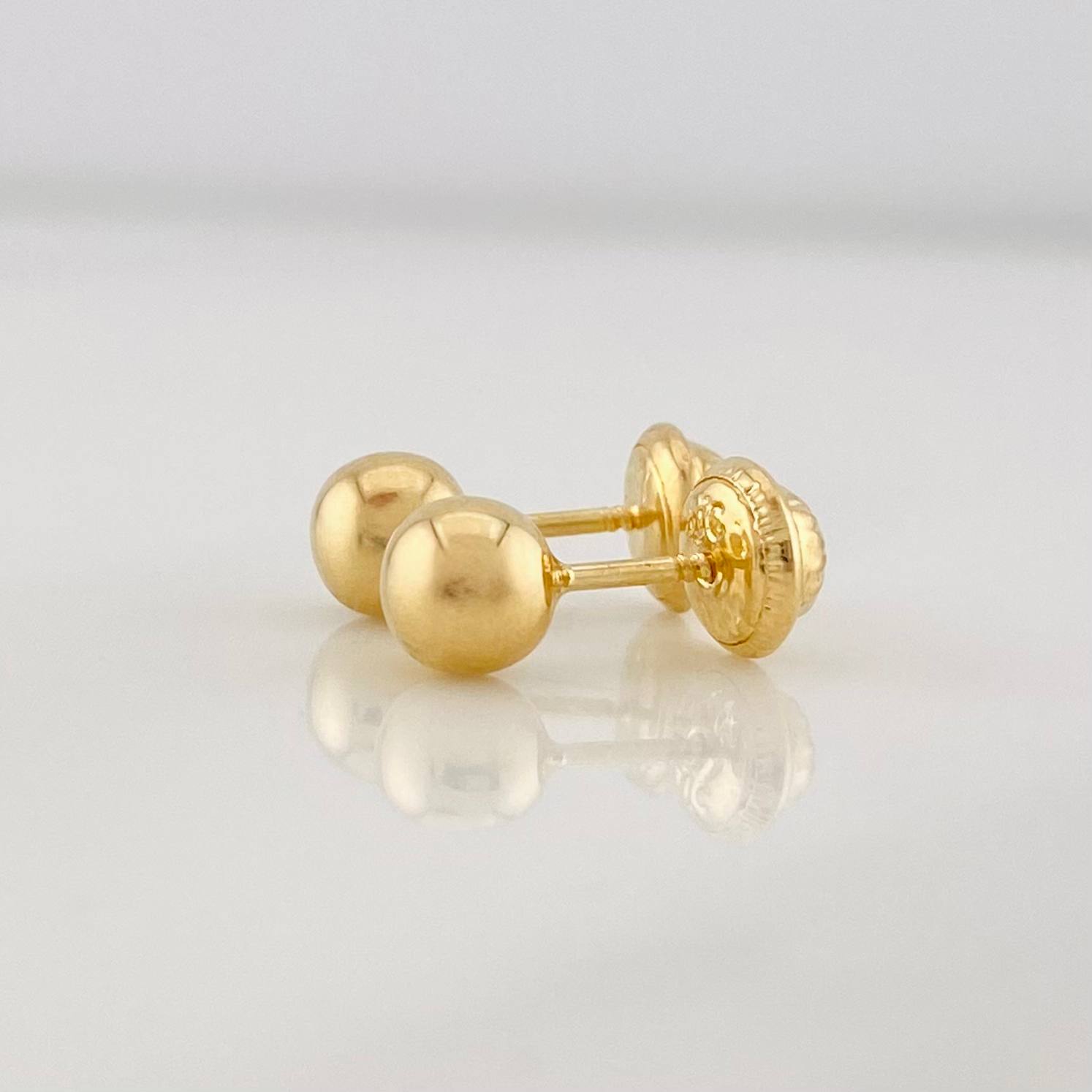 Topos Bola 0.75g / in / 6mm Oro Amarillo 18K