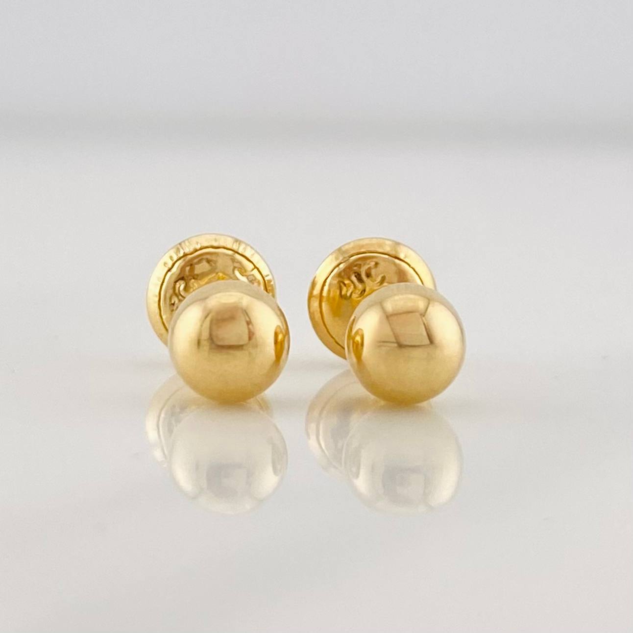 Topos Bola 0.6g / in / 5mm Oro Amarillo 18K