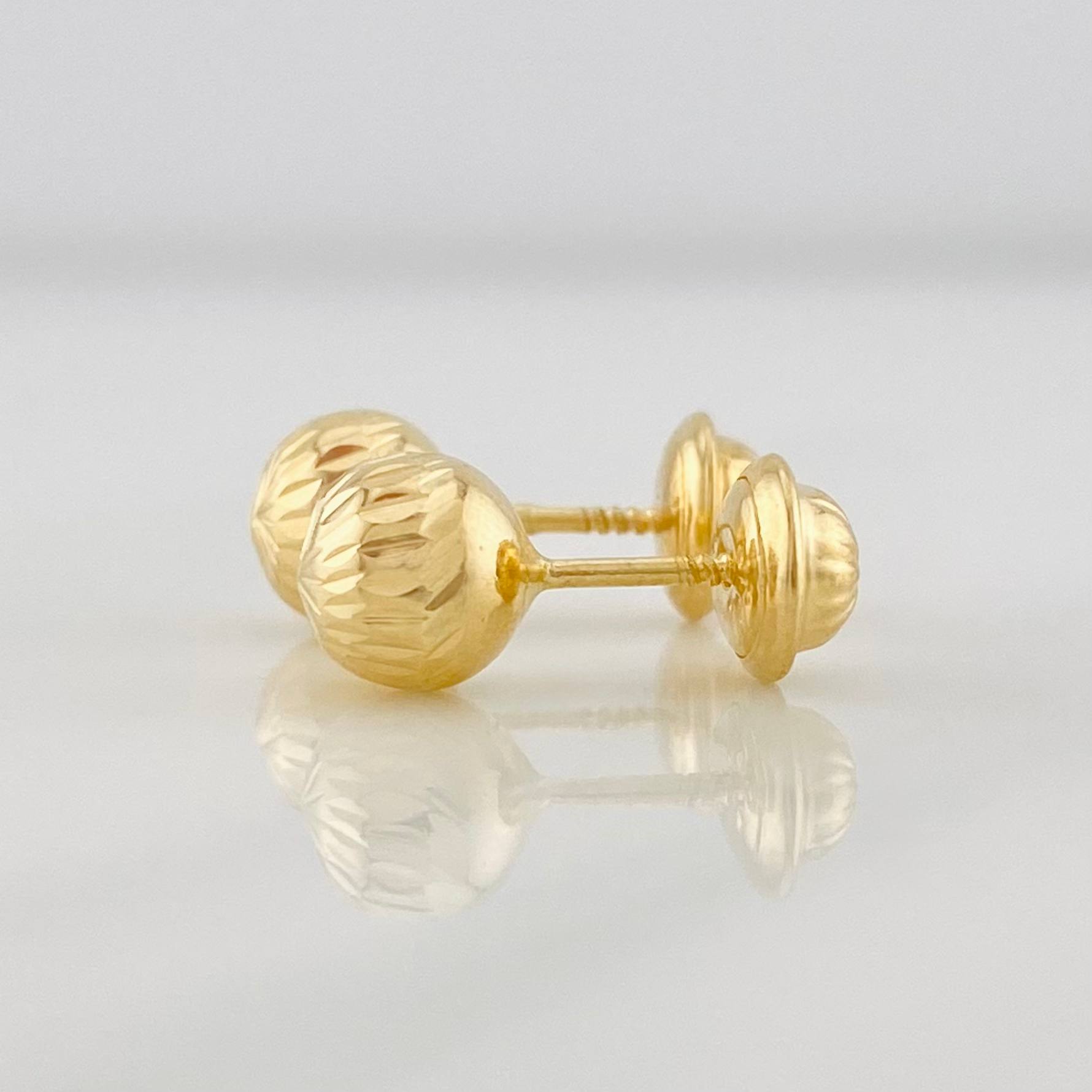 Topos Bola 0.6 g / in / 5 mm Oro Amarillo 18K