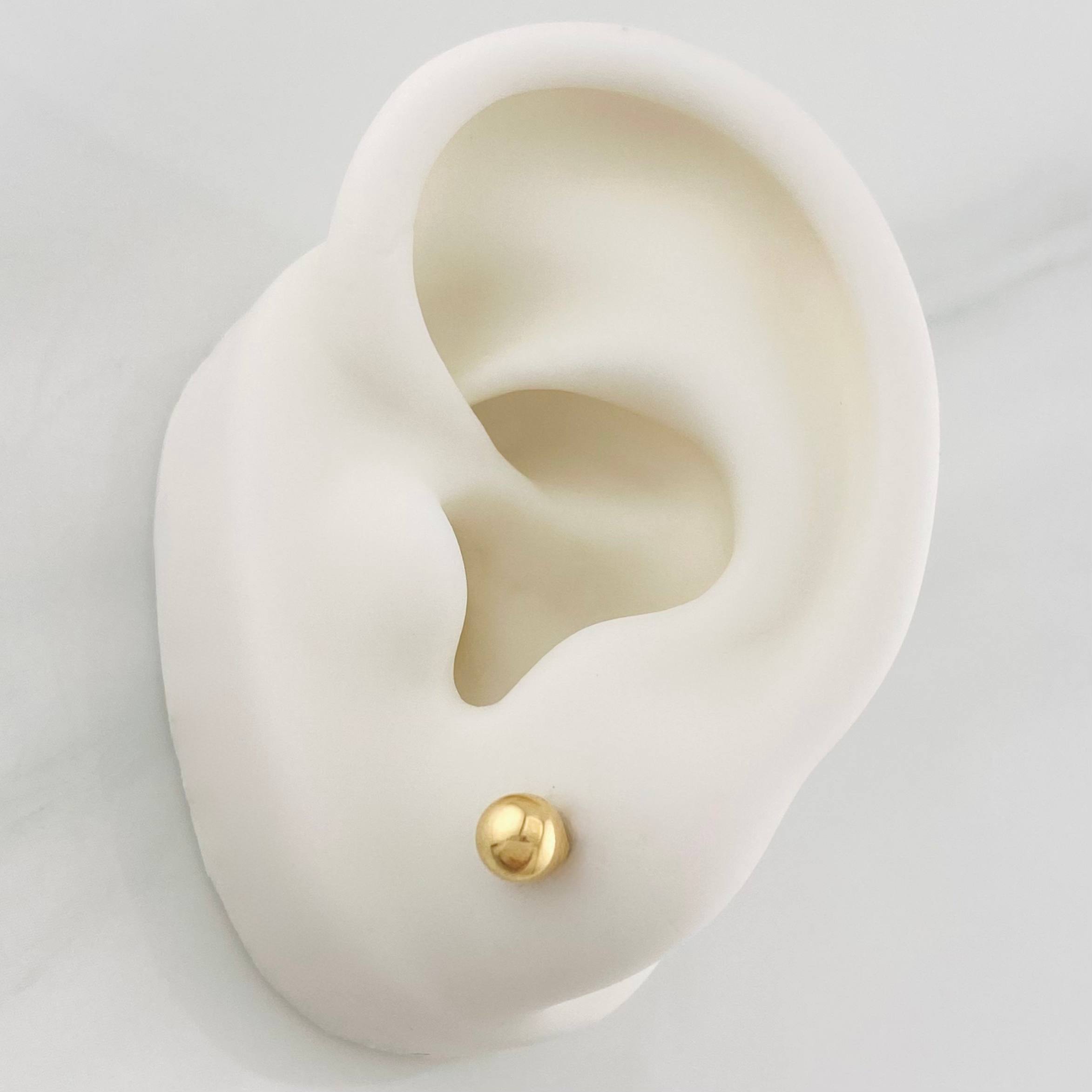 Topos Bola 0.75g / in / 6mm Oro Amarillo 18K