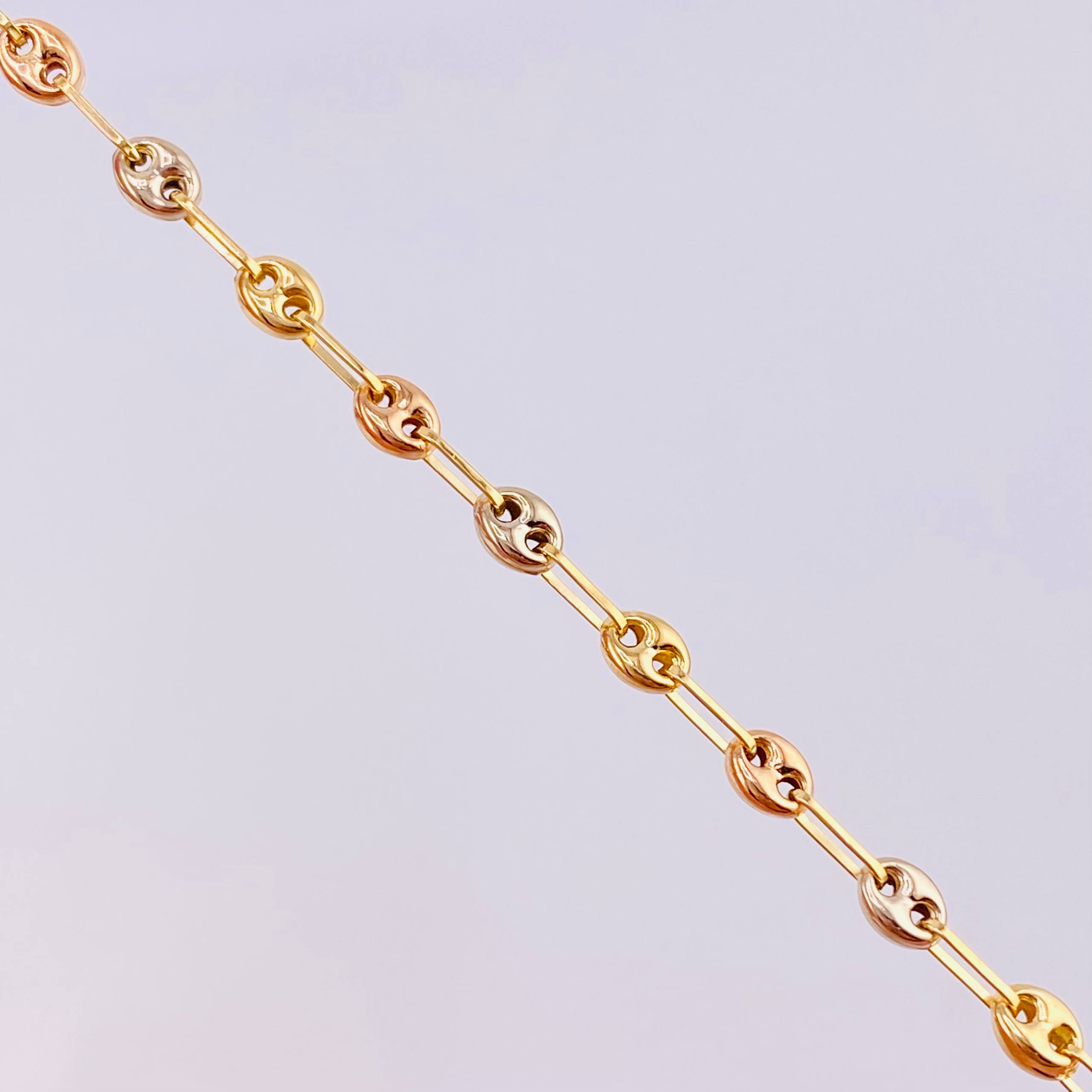 GC Chain 4.4g / 18 in / 3.2mm Three Golds 18K