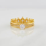 Anillo Solitario Corona 4.5g / T7 1/4 Oro Amarillo 18K