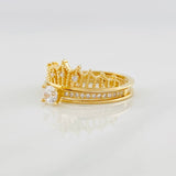 Anillo Solitario Corona 4.5g / T7 1/4 Oro Amarillo 18K