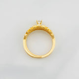 Anillo Solitario Corona 4.5g / T7 1/4 Oro Amarillo 18K