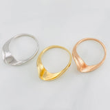 Anillo Trio Holas 6.95g / T6 Tres Oros 18K