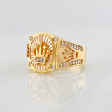 Anillo Corona 5.55g / T9 Tres Oros 18K