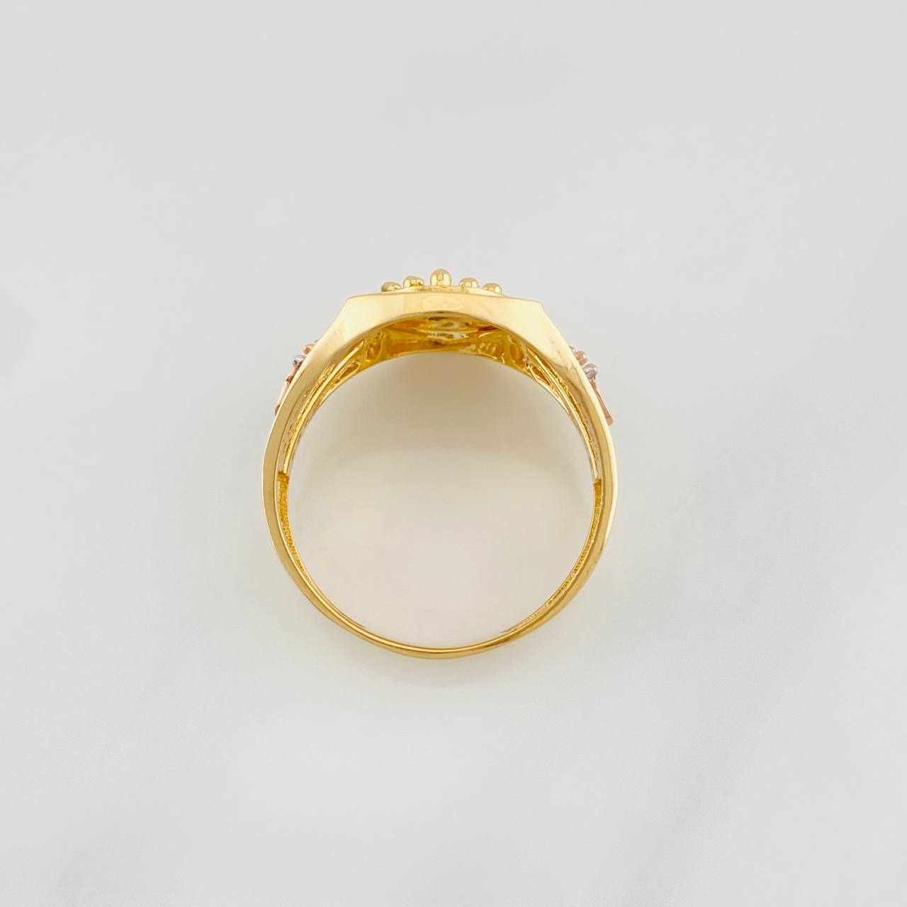 Anillo Corona 5.55g / T9 Tres Oros 18K