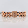 Woven Bracelet Miraculous Christ of Buga Three Golds 18K