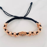 Woven Bracelet Miraculous Christ of Buga Three Golds 18K