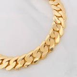 Pulso Cubano 129.35g / 9 3/4 in / 13.9mm Oro Amarillo 18K
