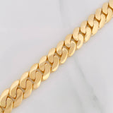 Pulso Cubano 129.35g / 9 3/4 in / 13.9mm Oro Amarillo 18K
