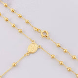 Rosario Virgen Milagrosa 3.6g / 17 3/4 in / 2.5mm Oro Amarillo 18K