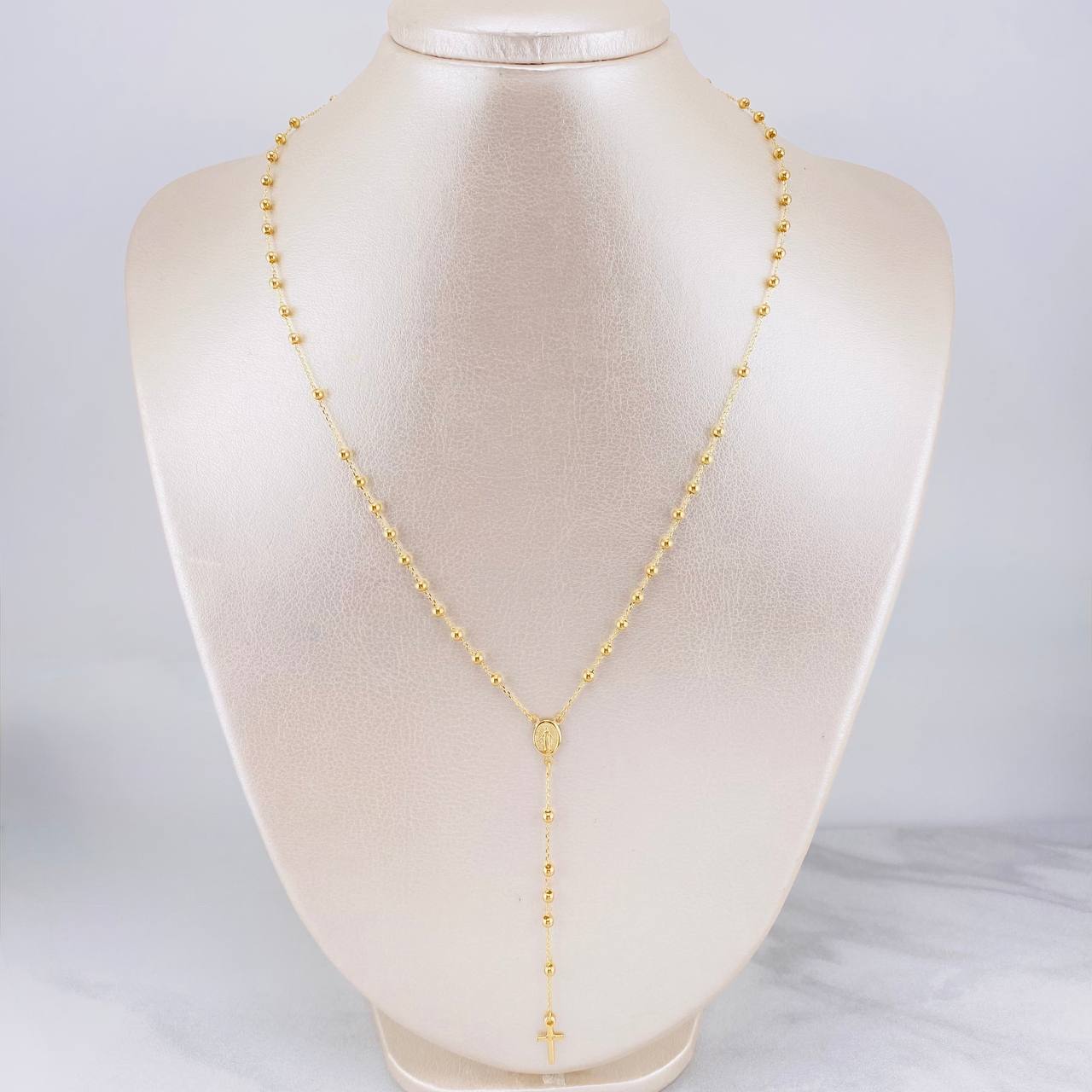 Miraculous Virgin Rosary 3.55g / 18 in / 2.6mm Yellow Gold 18K
