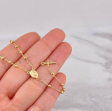 Miraculous Virgin Rosary 3.55g / 18 in / 2.6mm Yellow Gold 18K