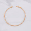 Ice Bracelet 4.6g / 8 in / 2.4mm Two Golds White Rose 18K
