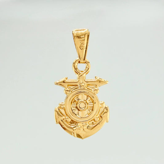 Dije Ancla Timon 1.4 g / 1 1/4 in Oro Amarillo 18K