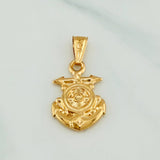 Pendant Anchor Helm 1.4 g / 1 1/4 in 18K Yellow Gold
