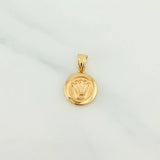 Dije Corona 0.8g / 3/4 in Oro Amarillo 18K